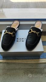 Sabot Pelle Nere 39 Divine Follie Made in Italy