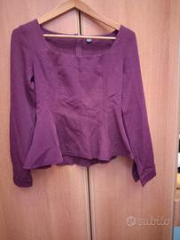 corpetto di cotone tg M con zip invisibile 