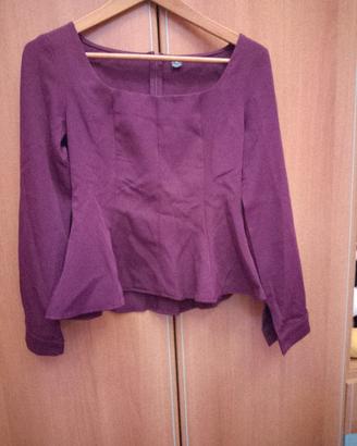 corpetto di cotone tg M con zip invisibile 