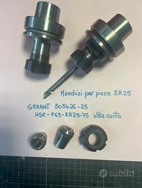 Mandrini per pinze ER 25 2pz