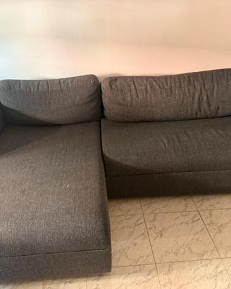 Divano letto contenitore 3-4 posti + chaise longue
