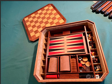 ANTICOgiocoDAtavoloSETbackgammonLEGNOacaciaDAcolle