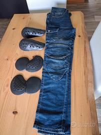 pantaloni moto con protezioni Donna