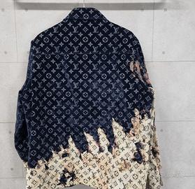 Louis Vuitton Monogram Giacca di Jeans Sbiancata L