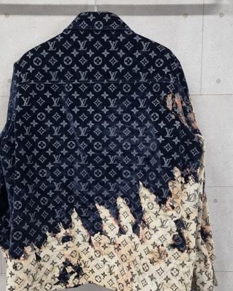Louis Vuitton Monogram Giacca di Jeans Sbiancata L