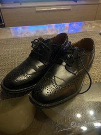 Scarpe “Lalikaer” da uomo in pelle nera, n.43