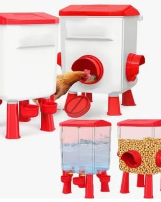 Distributore automatico acqua e mangime per pollai
