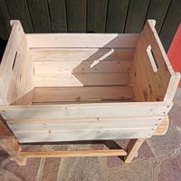 Cassa artigianale in legno di recupero