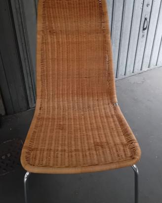 Sedie Linus in rattan