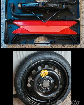 Ruotino Nissan micra k12 nuovo + triangolo e cric