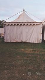 Gazebi in  alluminio anodizzato in bianco  smaltat