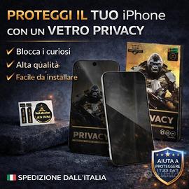 Vetro Privacy Anti-Spy per Iphone 16 e 17