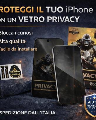 Vetro Privacy Anti-Spy per Iphone 16 e 17