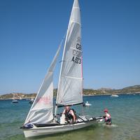 Deriva skiff Laser 4000 in Gallura