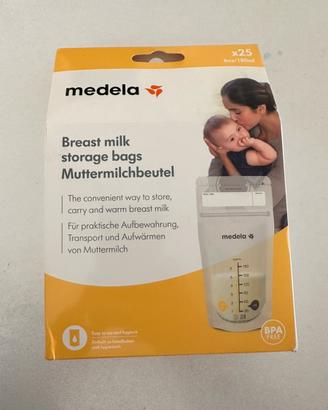 Sacchetti Medela 25 pz nuovi sigillati