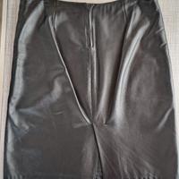 Gonna in vera pelle, lavorazione artigiana, tg.46