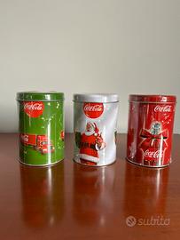 3 barattoli Coca Cola a tema natalizio