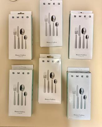Set posate per 6 persone SMEG: 24 pezzi totali