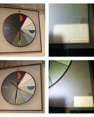 Orologio parete Morphos anni '80  Kurt B. Delbanco
