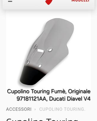 Cupolino Ducati Diavel V4 