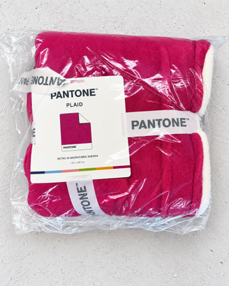 coperta plaid Pantone color magenta
