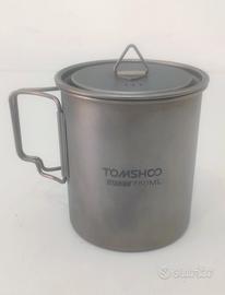 tazza in titanio TOMSHOO 0,75 lt