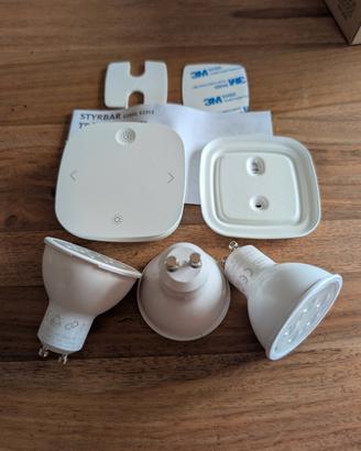 Kit IKEA TRÅDFRI 3 faretti led GU10 + STYRBAR