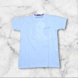 T-shirt bianca con disegno teschio