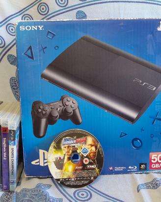 ps3 + giochi boxata + telecamera + accessori