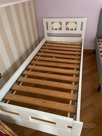 Lettino bambino/a in legno bianco