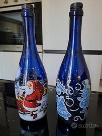 2 bottiglie natalizie da collezione 