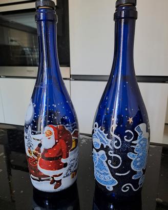 2 bottiglie natalizie da collezione 