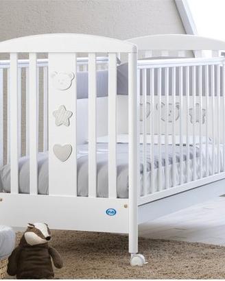 Lettino per bambini in Legno con Cassettone bianco