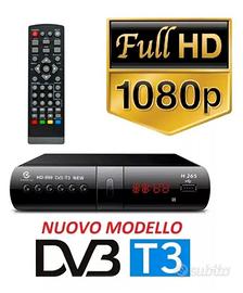 DECODER DIGITALE TERRESTRE DVB-T3 TV SCART HDMI 