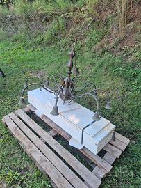 lampadario in ottone