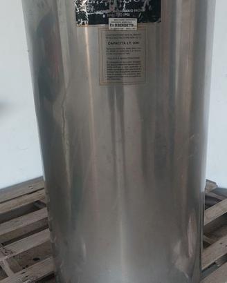 bidone acciaio inox alimenti 200Lt