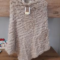 Poncho donna in pelliccia Conbipel Nuovo