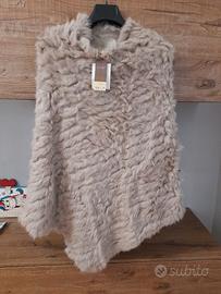 Poncho donna in pelliccia Conbipel Nuovo