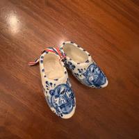 Zoccoletti olandesi in ceramica dipinta