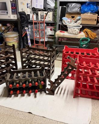 Portabottiglie in plastica per cantina vini