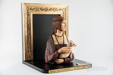 Leonardo da Vinci “Dama con l’ermellino” – Scultur