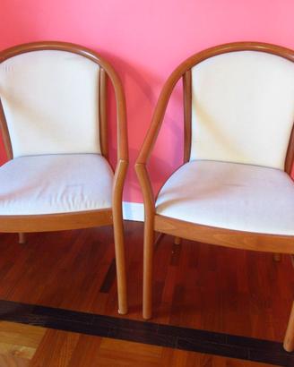 Coppia sedie a poltroncina