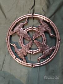 Sottopentola vintage francese Silea Flying Duck in