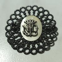 Antica spilla francese con monogramma NDL