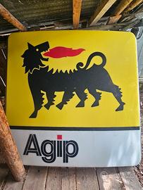 insegna agip anni 90  180x180cm