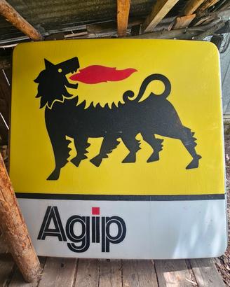 insegna agip anni 90  180x180cm