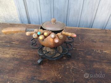 Spiritiera svizzera in rame anni '60