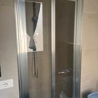 Box doccia soffietto 80 cm color acciaio satinato