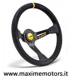 Volante SABELT SW390 calice 9cm scamosciato ABARTH