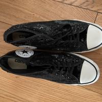 Scarpe Converse All Star zeppa interna, paillettes
